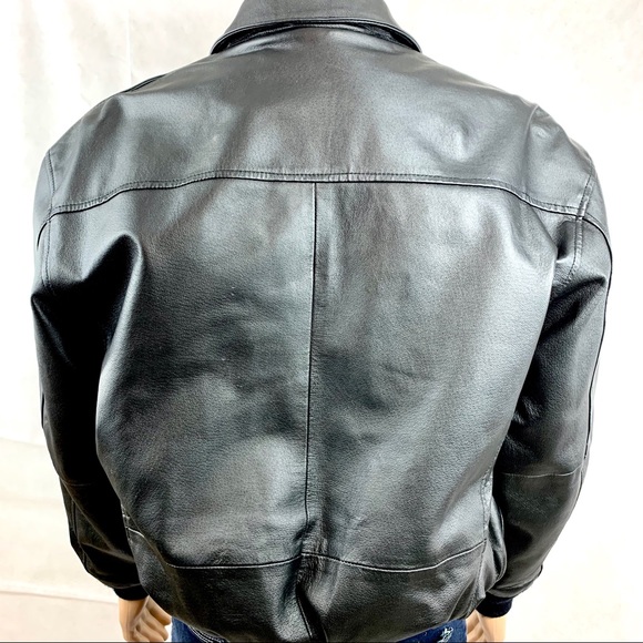 Airborne Flight Aviator Bomber Jacket Size Medium - Picture 4 of 6